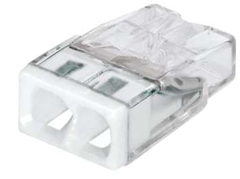Wago Samlemuffe 2x0,5-2,5mm2 hvid (100 stk)