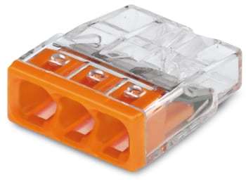 Wago Samlemuffe 3x0,5-2,5mm2 orange (100 stk)