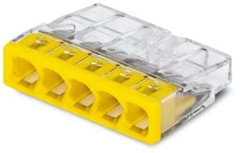 Wago Samlemuffe 5x0,5-2,5mm2 gul (100 stk)