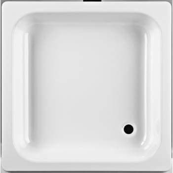 Laufen Sofia brusebund 80x80 cm hvid emalje. Til støbning