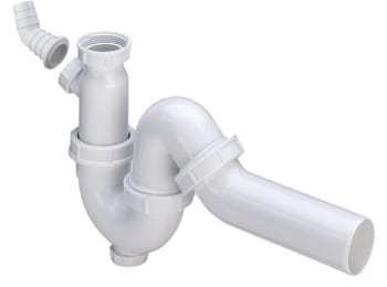 50 mm x 1.1/2 Vandl�s universal hvid Viega
