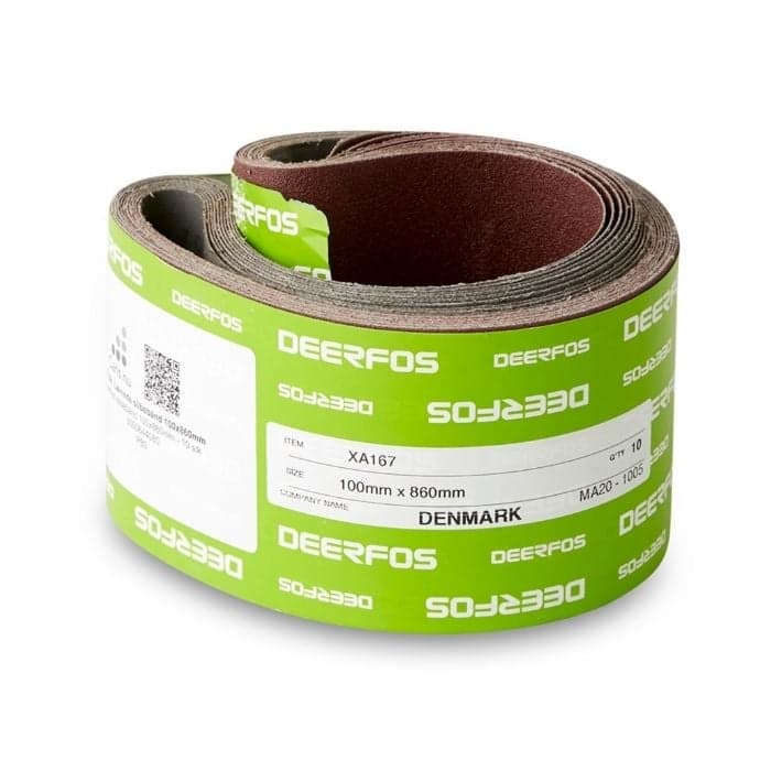 10 st. Duk slipband 100x860mm Korn P120