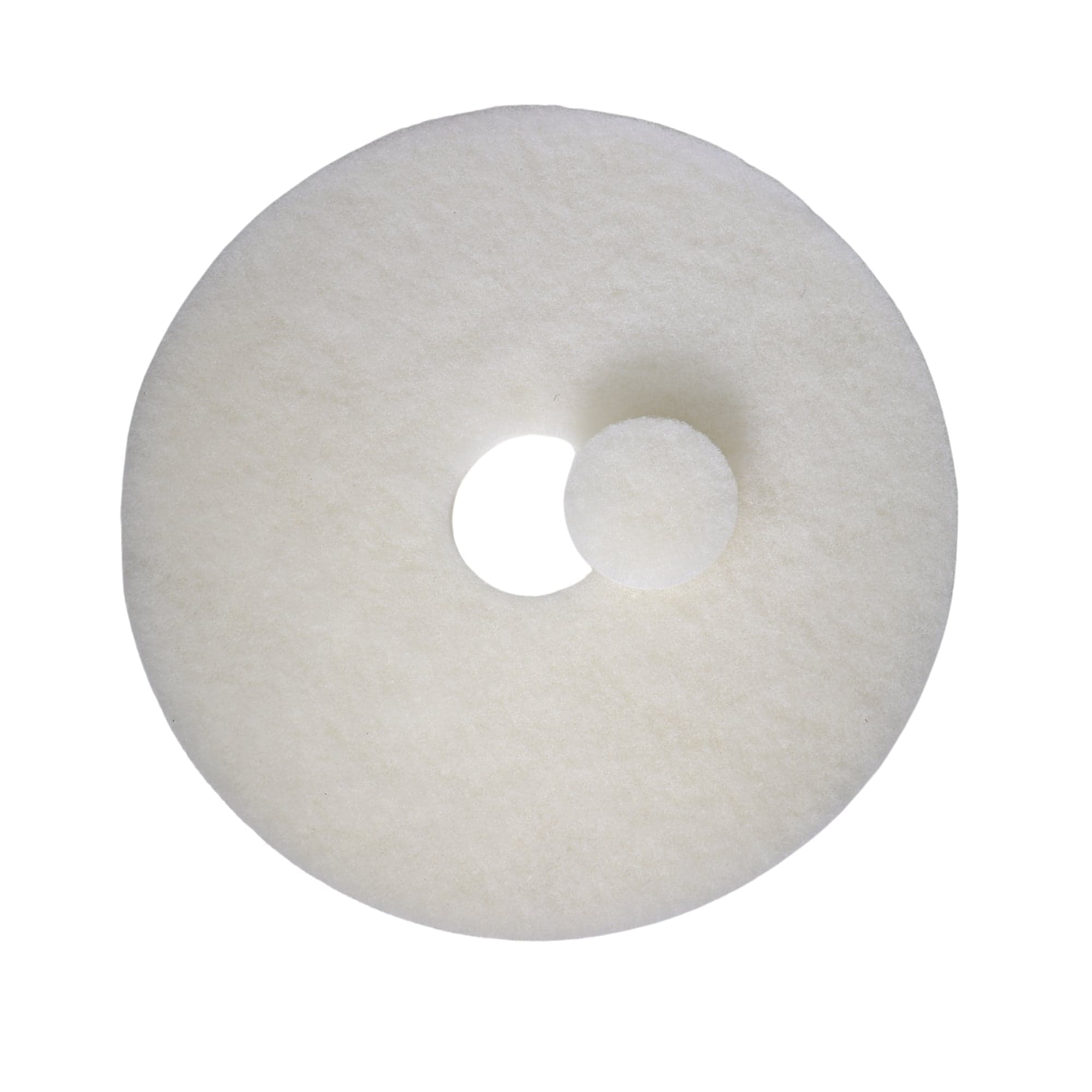 5 st. Rengörings- och polerpads 457mm / 18" Tjock Vit