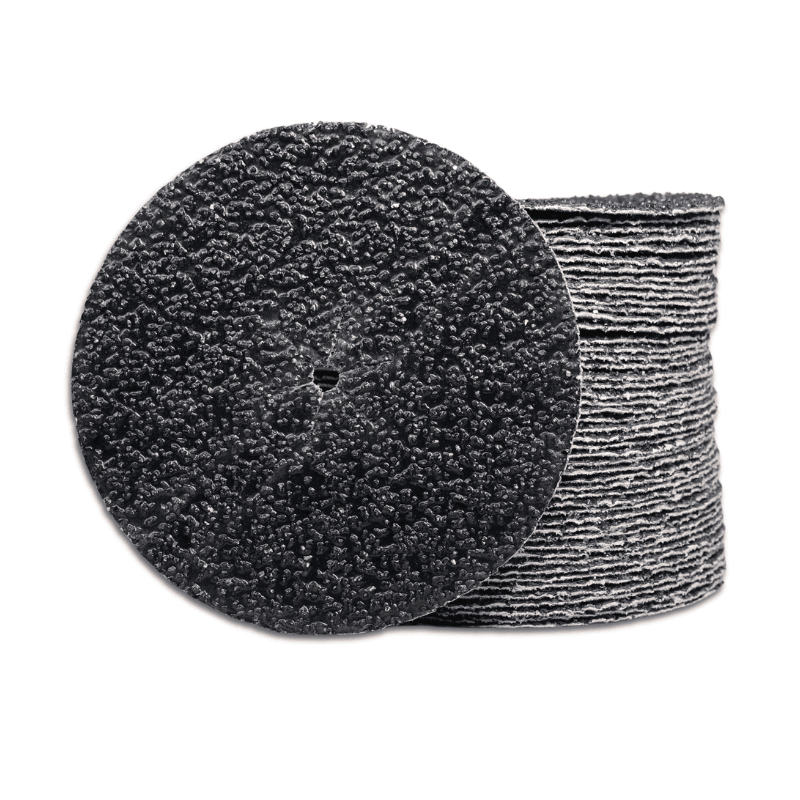 150mm kiseloxid kardborrekantrondeller med 8mm centrumhål  50 st  Korn P100