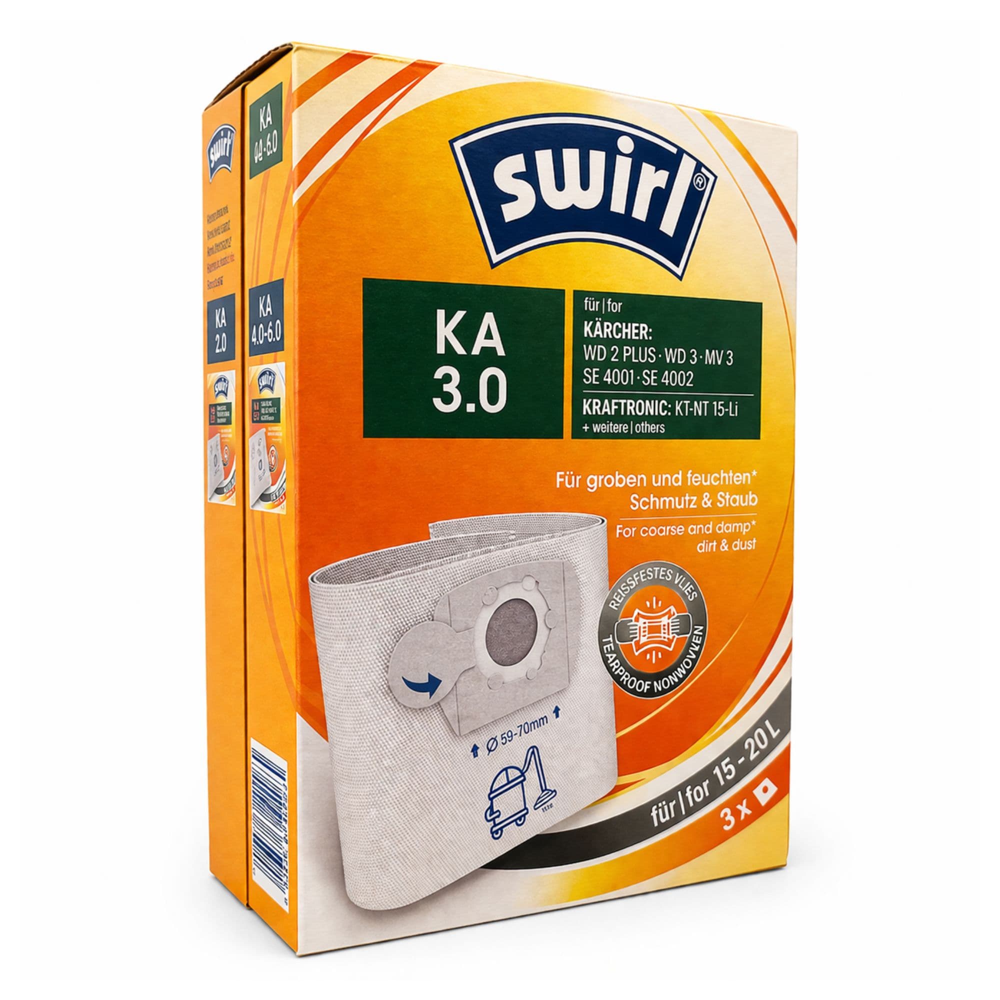 Swirl KA 3.0 dammsugarpåsar till Kärcher / Kraftronic