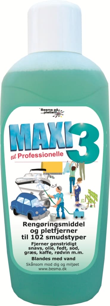 MAXI 3 Rengöringsvätska - 1 liter