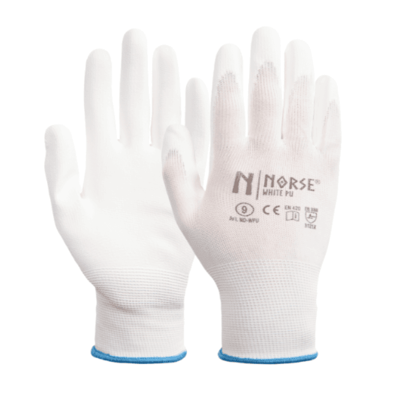 NORSE PU Arbetshandskar | Vit