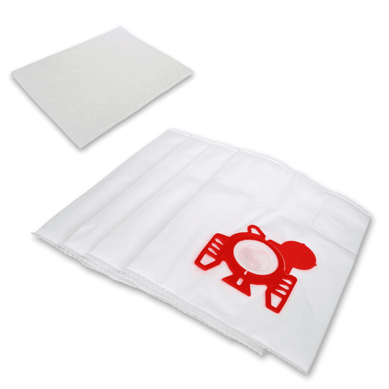 Förpackningsfria dammsugarpåsar för Miele F/J/M - Passar Compact C2, C1 och Complete C1 - 4 st + filter | Förpackningsfria & kompatibla