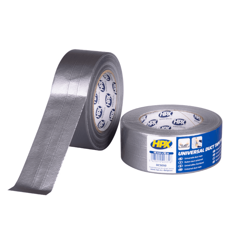 Silvertejp - 50mmx50m (kraftig) - silver