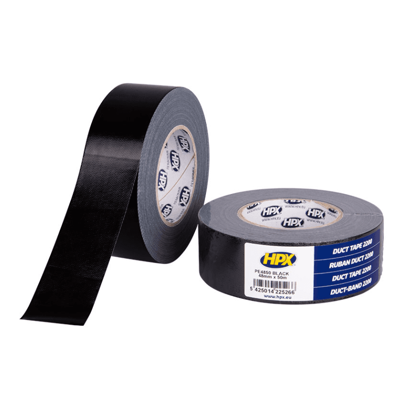 Silvertejp - 48mmx50m (Super Heavy Duty) - Svart