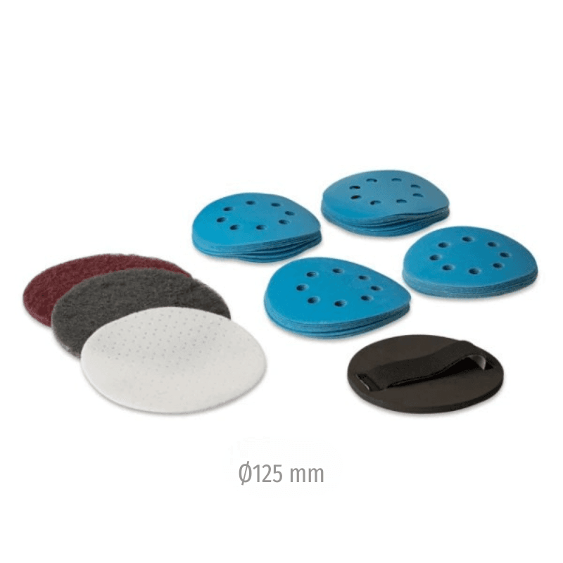 125mm Sandersats för slipning av Corian bänkskivor