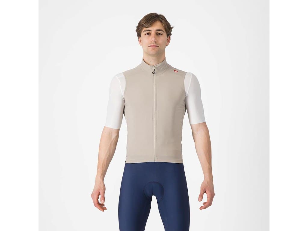 Castelli Espresso Vest - Cykelvest - Clay/Dark Gray - S