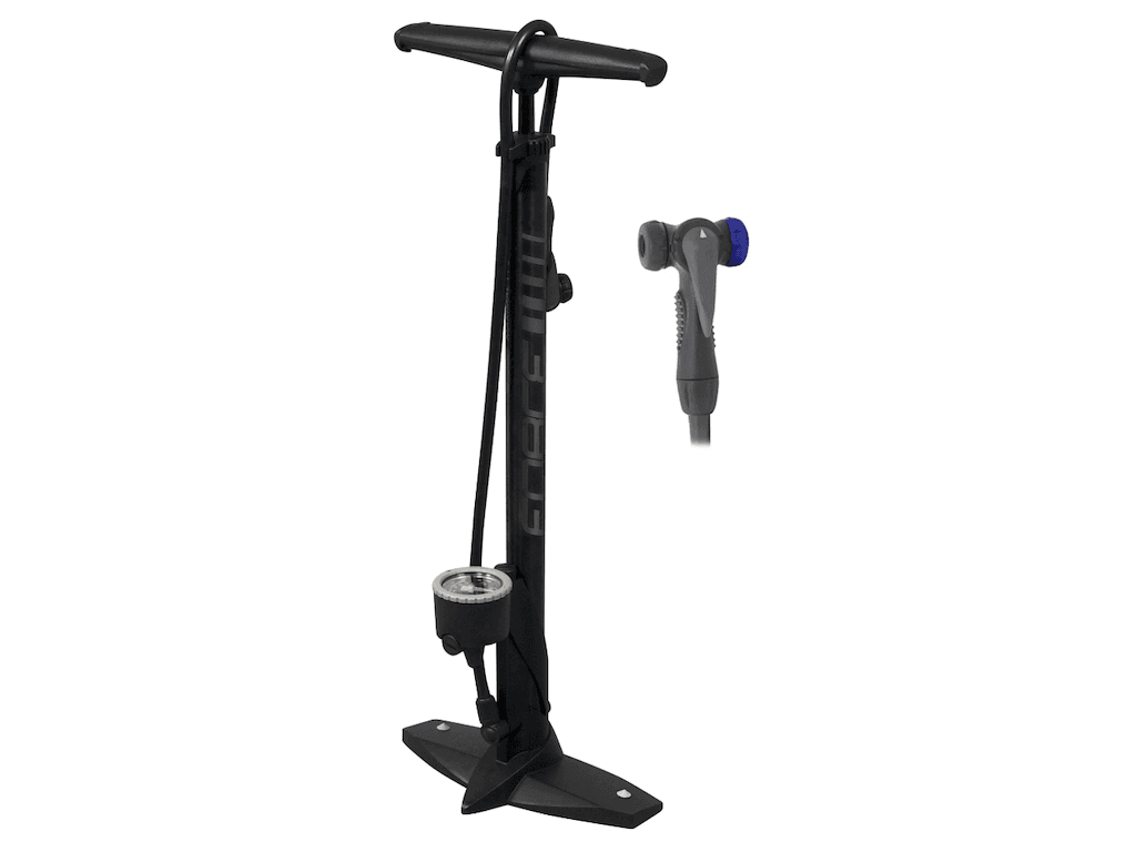 FORCE Hobby Fodpumpe - Med Manotmeter - 11 Bar/160 PSI - Sort