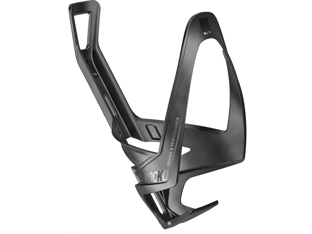 Elite Rocko Carbon - Flaskeholder - Med mat sort grafik