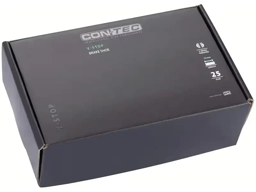 CONTEC V-Stop - Bremseklods - 70 mm - Medium Compound - 25 sæt - Sort