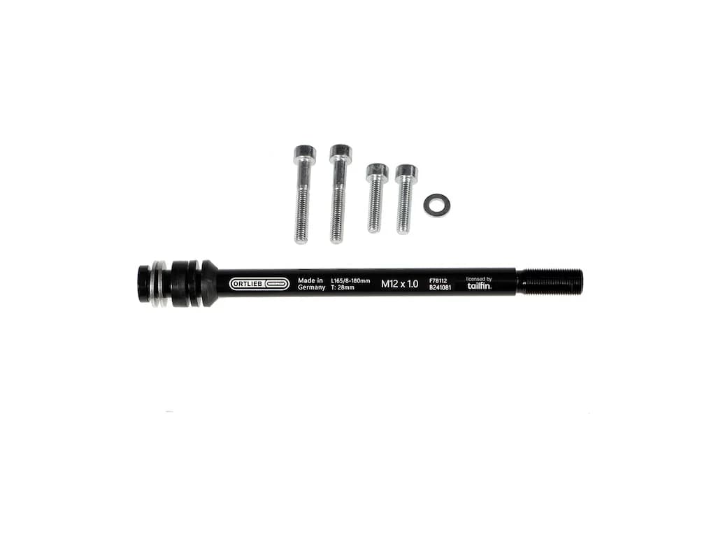 Ortlieb Thru Axle M6-Connector - 1 mm - Sort