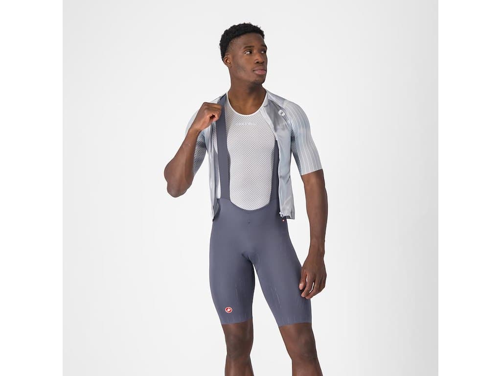 Castelli Free Aero Race S Bibshort - Cykelshorts m/pude - Herre - Smoky Gray - S