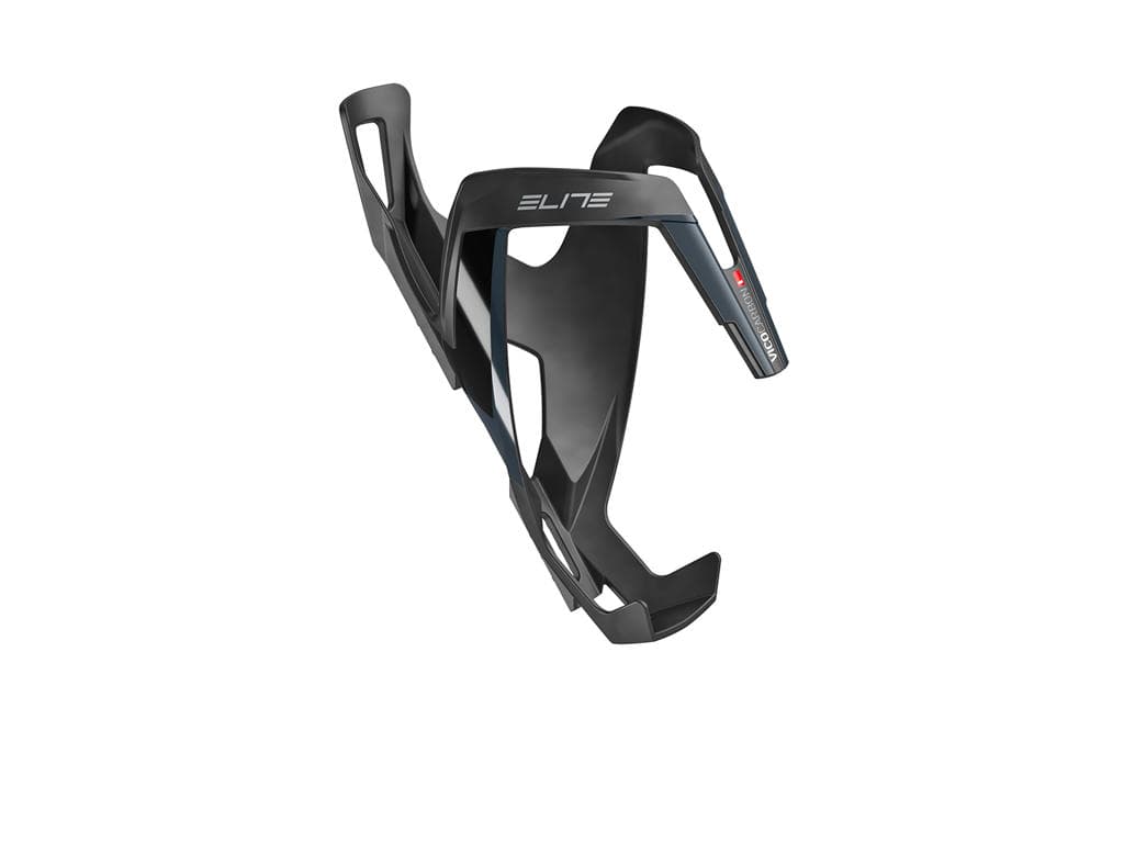 Elite Vico - Flaskeholder Carbon - Matsort/Sort grafik - 23 gram