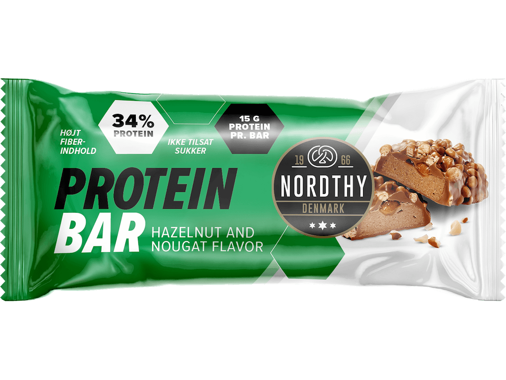 Nordthy Proteinbar - Hasselnød Nougat - 45g
