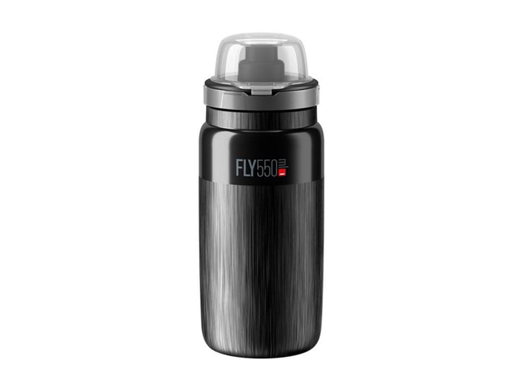 Elite Fly Tex MTB - Drikkedunk 550ml  - Sort med grå logo