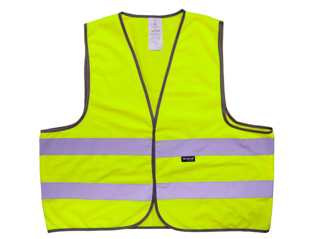 WOWOW Mesh Gilet - Refleksvest til voksne - Neongul - Str. XL
