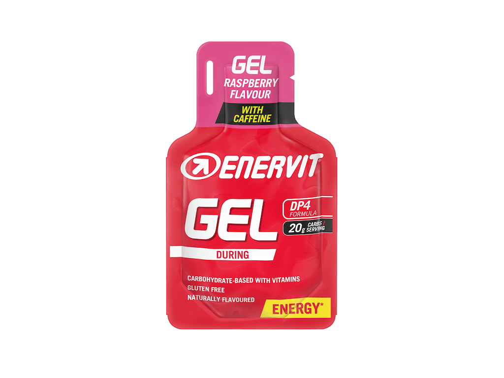Enervit Sport Gel - Hindbær - Med Koffien - 25 ml - OBS bedst før 17/7-2026