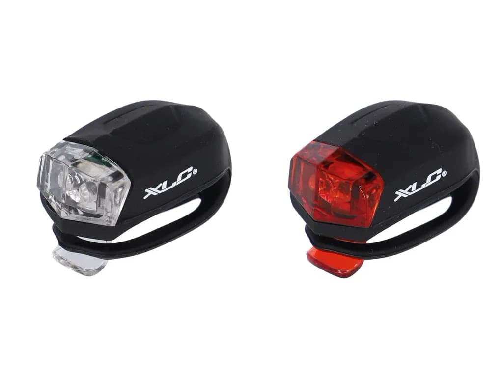 XLC Lygtesæt med 2 super bright LED inklusiv batterier