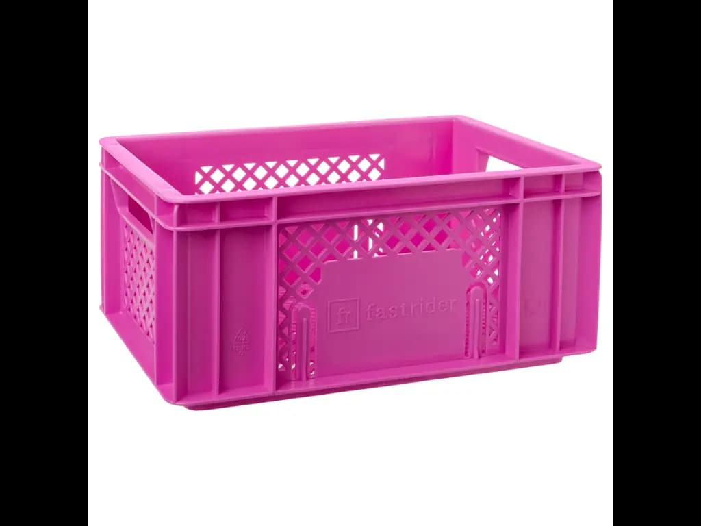 FastRider Crate S - Plast kurv til for og bag - 8 L - Pink