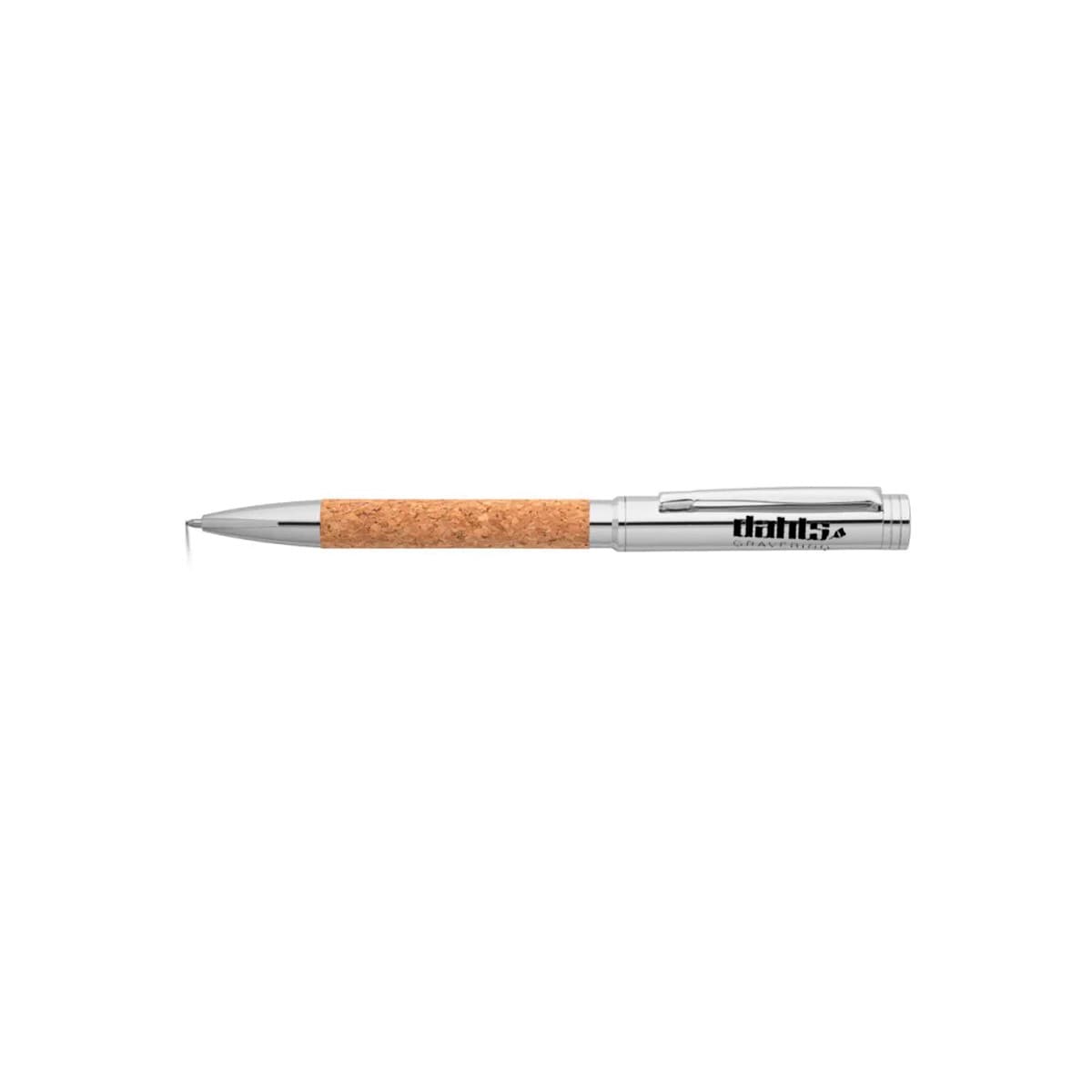 Kork Træ kuglepen med etui firmagaver med logo - Firmagaver med logo med gravering