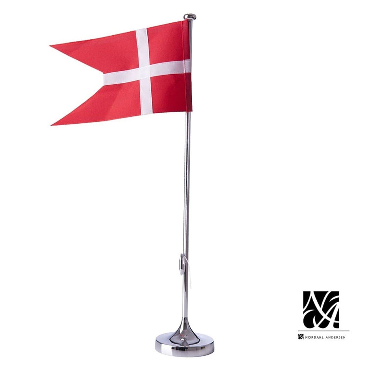 Nordahl Andersen Bordflag 38,5 cm Krom - Bordflag med gravering