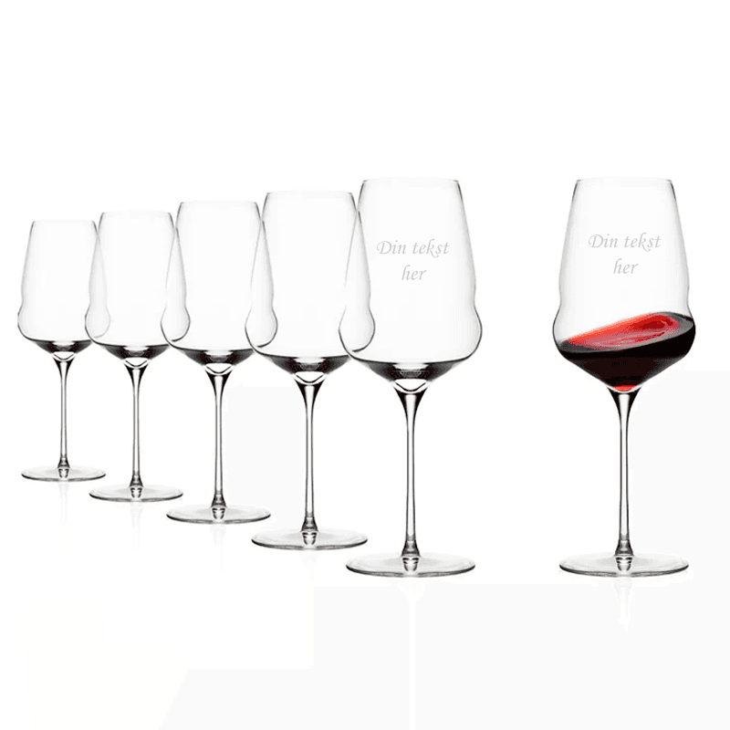 Stölzle Lausitz Cocoon Red Wine Goblet sæt af 6 - Glas med gravering