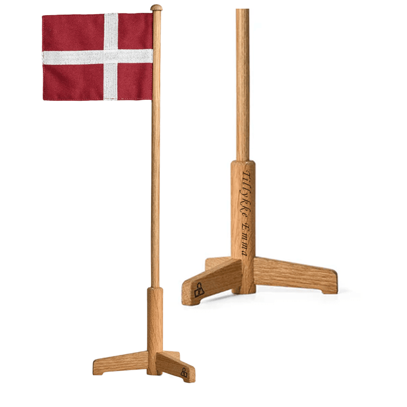 Spring Copenhagen - Festflaget 40cm - Bordflag med gravering