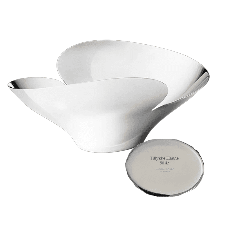 Georg jensen - BLOOM stor skål - Bloom med gravering