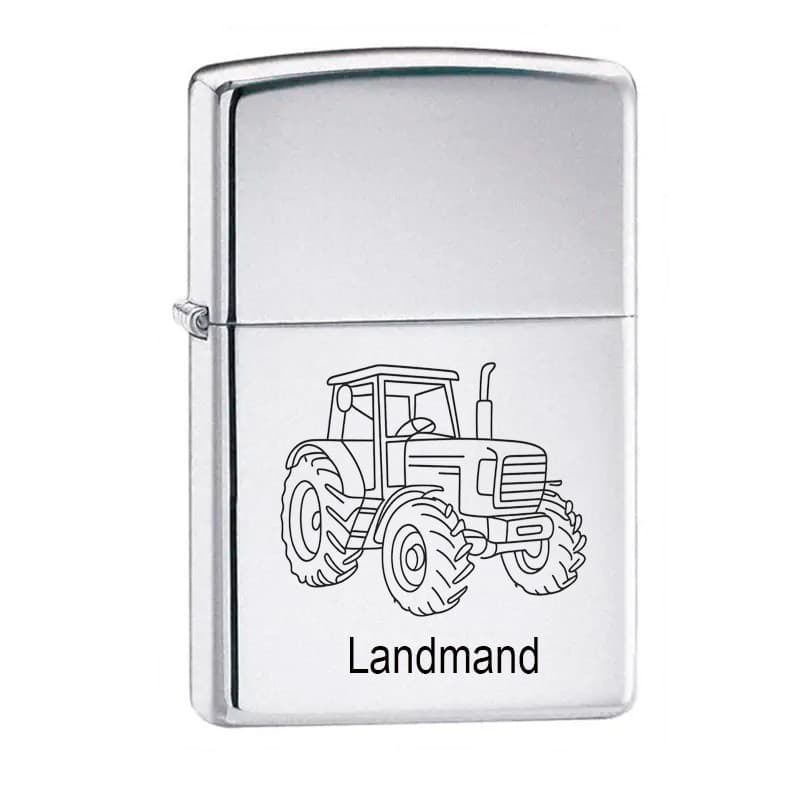 Zippo Lighter Brush Landmand - Gave til landmand med gravering