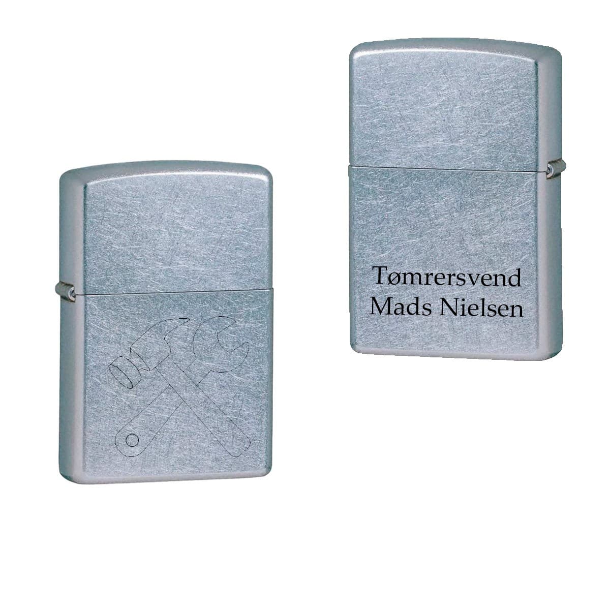 Zippo lighter Tømrer - Gave til tømrer med gravering