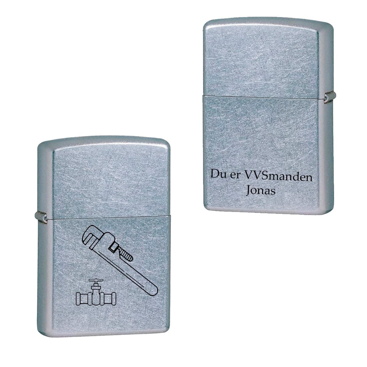 Zippo Lighter VVS - Gave til VVS med gravering