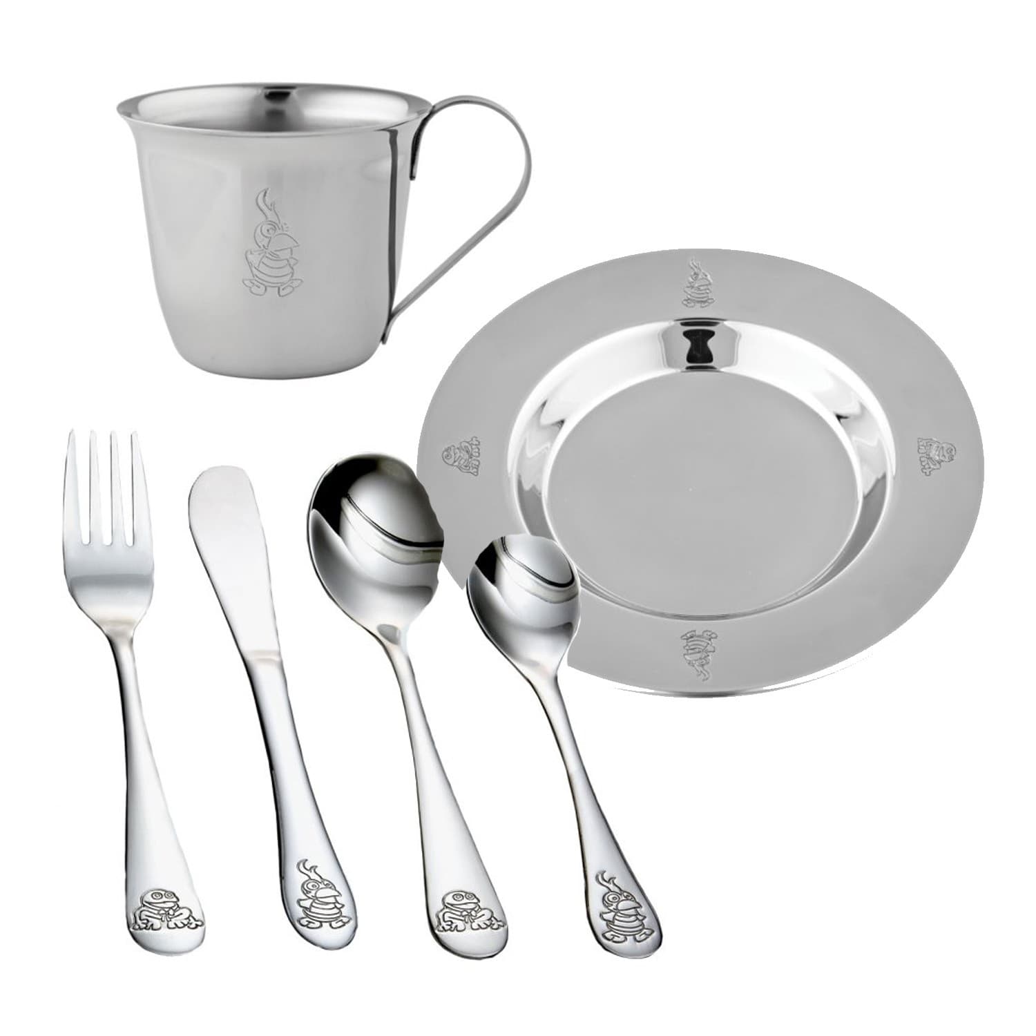 Nordahl Andersen Kaj & Andrea Spisesæt - Børnebestik med gravering