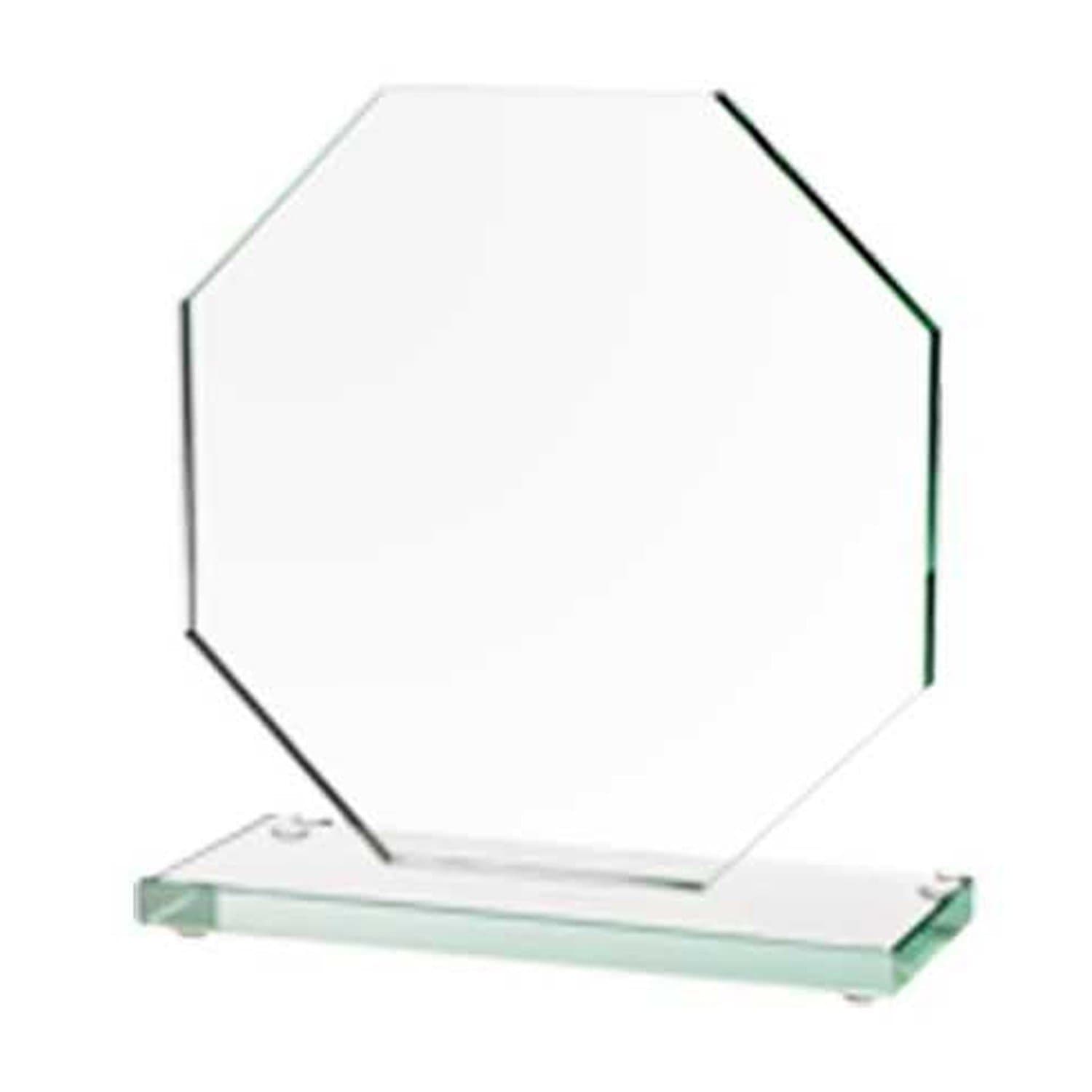Pokal glas oktagon stor 20 x 20 cm - Glaspokaler med gravering