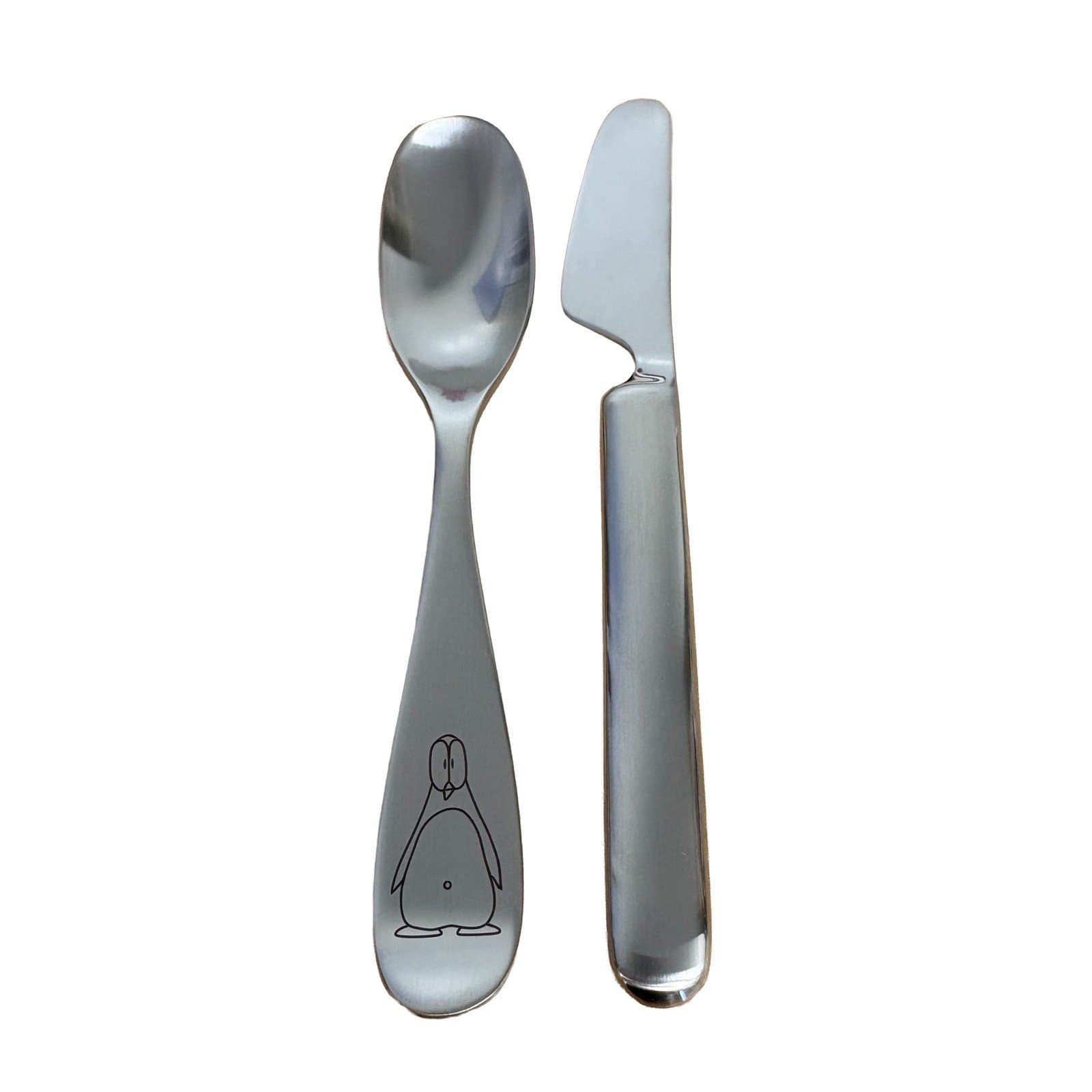 Stelton Bestiksæt 2 dele med pingvin - 2. Sortering med gravering