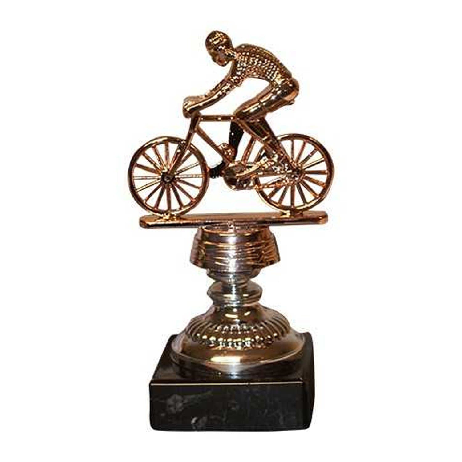 Statuette cykelrytter Bronze 10 cm - Statuetter med gravering