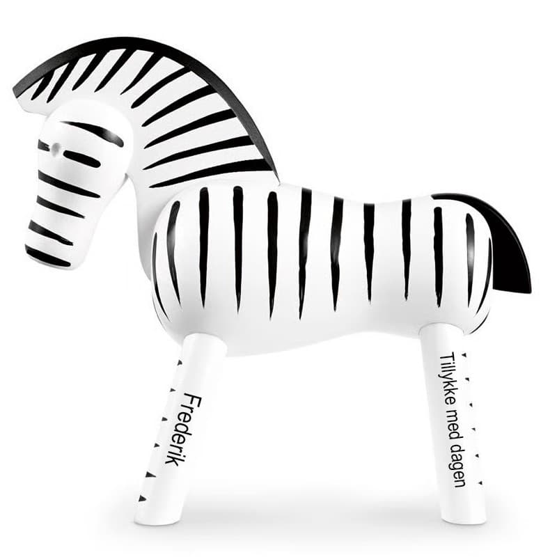 Kay Bojesen zebra - Andre figuret med gravering