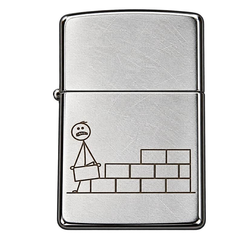 Zippo Lighter Murer - Gave til murer med gravering