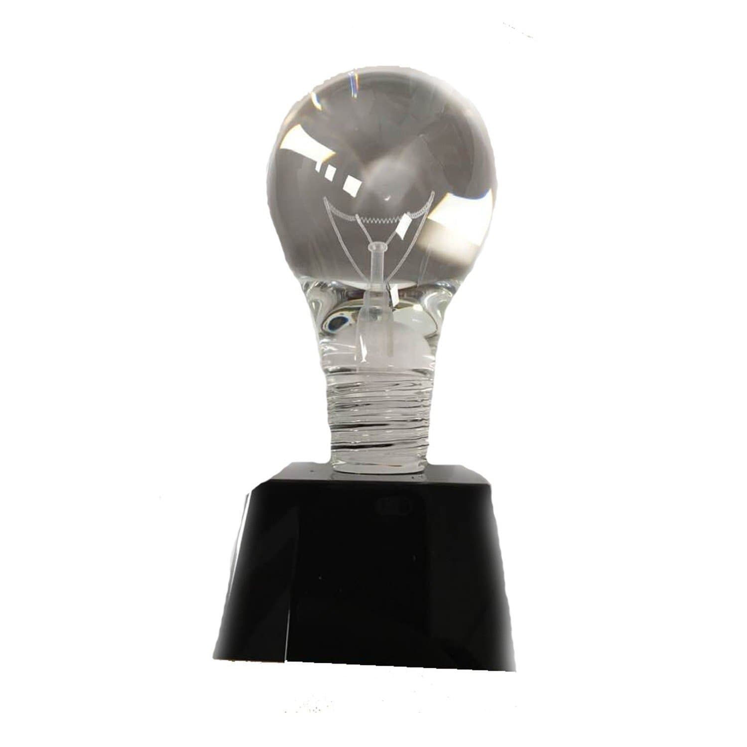 El-pære glas statuette - Glaspokaler med gravering