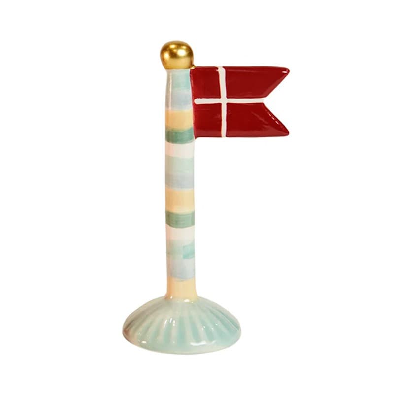 Speedtsberg flag 14 cm - Med flotte striber - Speedtsberg med gravering