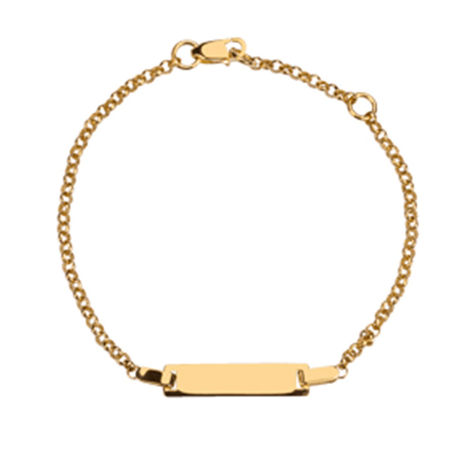 Nordahl Andersen plade børnearmbånd 8 kt guld - Guld armbånd med gravering