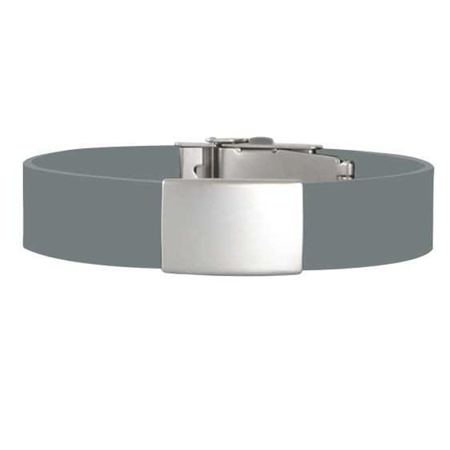 BeSafe ID armbånd Grå - ID armbånd med gravering