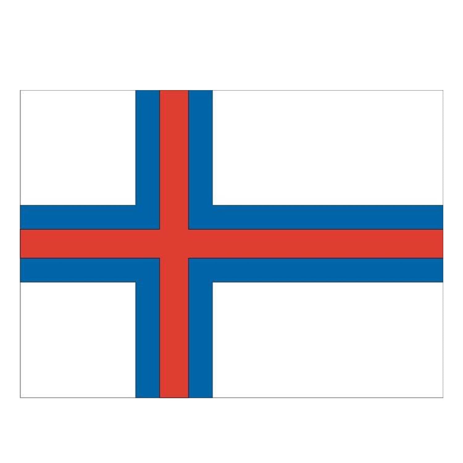 Færøsk løst flag til 40 cm bordflag - Bordflag med gravering