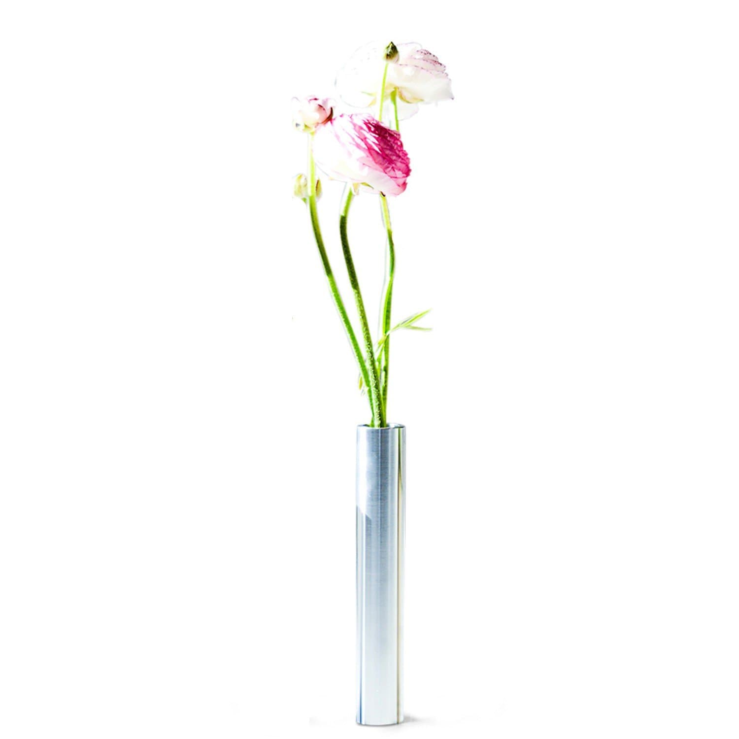 Slim vase 14 cm stål - Vaser med gravering