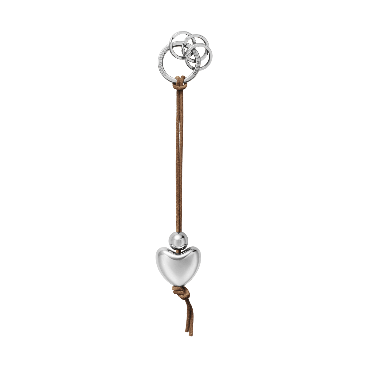 Georg Jensen hjerte nøglering - Nøgleringe med gravering