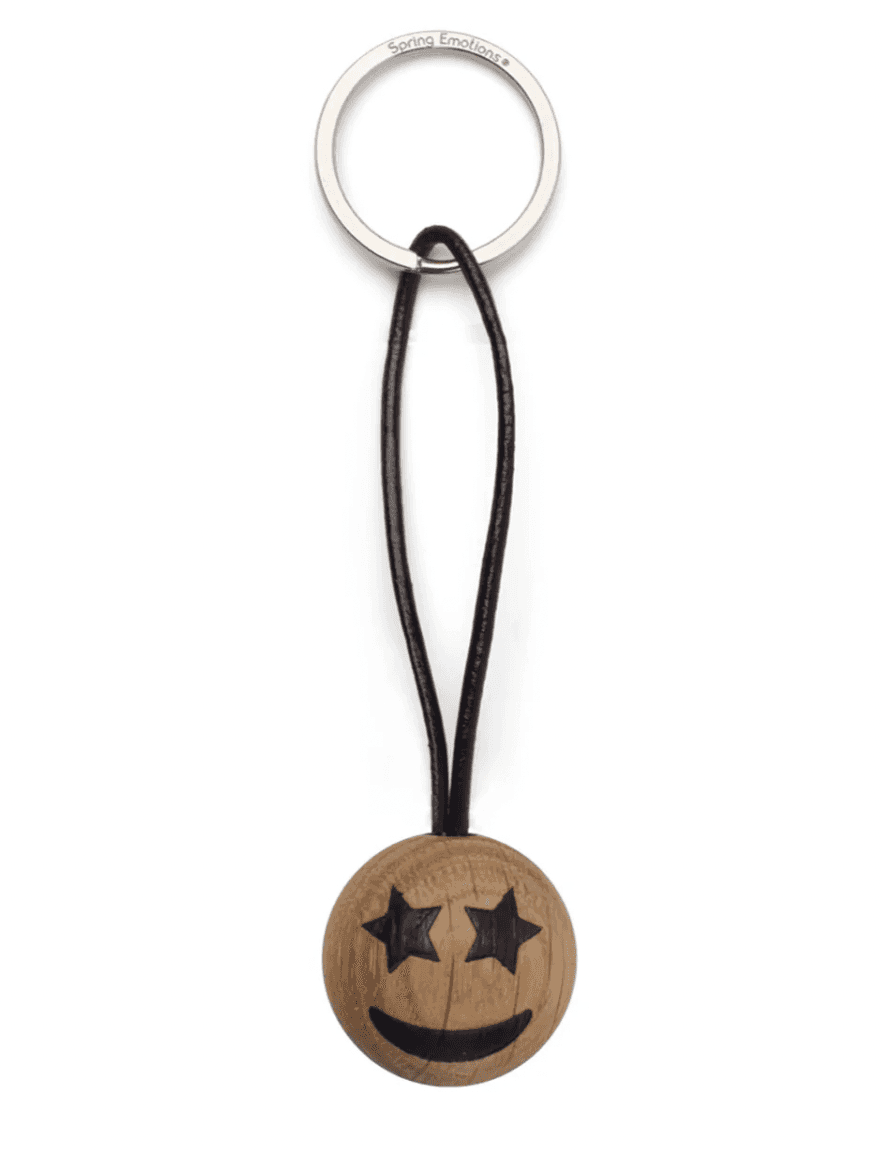Spring Copenhagen Emotions® Star Eyes Nøglering - Personlige gaver til ham med gravering